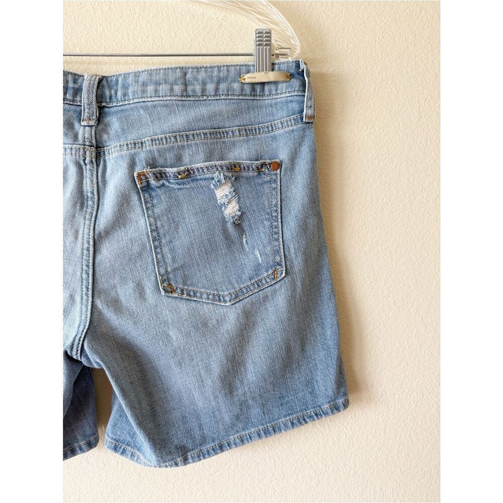 Anthropologie Pilcro Distressed Denim Cutoff Style Shorts Light Wash 30 - Picture 6 of 7